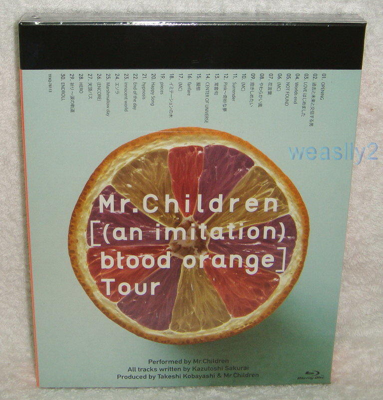 Mr.Children an imitation blood orange Tour (日版藍光Blu-ray) BD