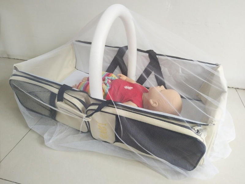 【送蚊帳】 多功能媽咪包 嬰兒包 便攜嬰兒床 尿布床 媽媽包