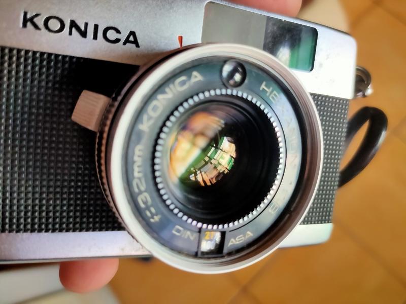底片 單眼相機 konica eye 2 f1.8 含 保護鏡 手腕帶 皮套