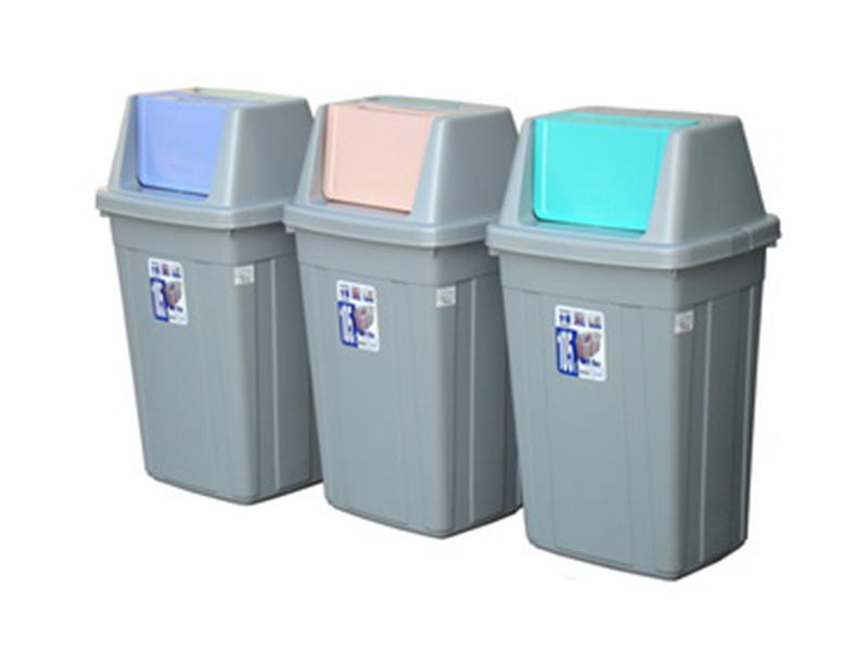 【達潔生活百貨】美式附蓋垃圾桶(105L)-粉紅/粉綠/粉藍，隨機出貨