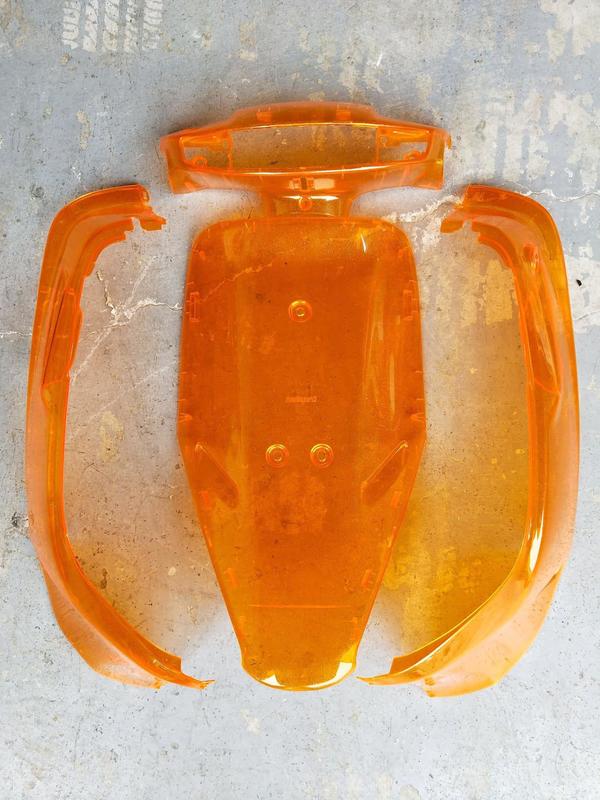 DIO 透明殼 橘色 透明外殼 復古 碟剎版
