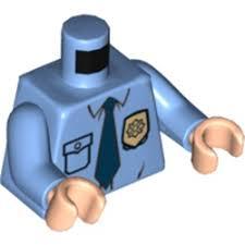 樂高王子 LEGO 10937 蝙蝠俠 警察 身體 中間藍色 973pb1008c01 (A208)缺