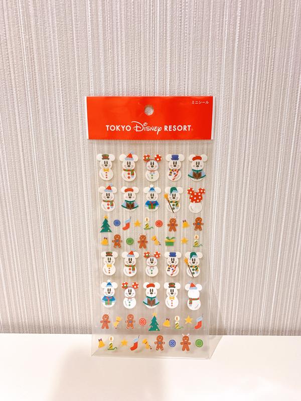 ♥小米漢堡♥ disney東京迪士尼樂園 聖誕節 耶誕節 限定 雪人 米奇 米妮 娃娃 貼紙