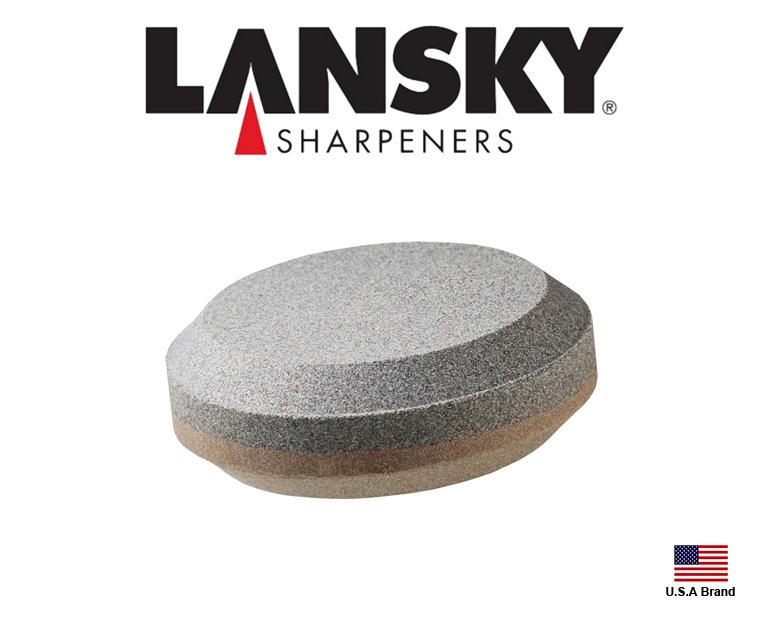 Lansky美國斧頭鏟子鐮刀長草刀專用圓形雙面磨刀石(120/280番)【LSPUCK】