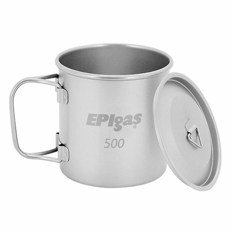 「自己有用才代購」EPIgas 單層 鈦金屬馬克杯 鈦鋼杯 鈦杯 附杯蓋 T-8117 HikeR Light 鈦湯匙