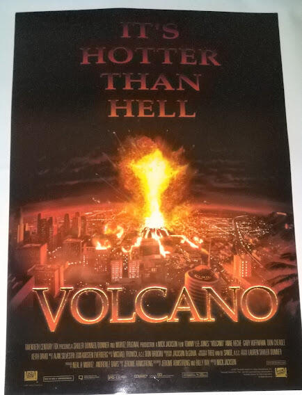絕版.雙面【進口電影海報】 火山爆發 Volcano (1997年)