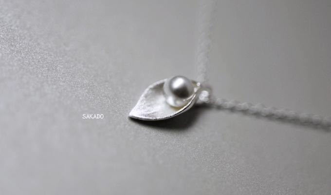 925純銀戒指-阪堂SAKADO-韓版設計師款 珍珠葉子