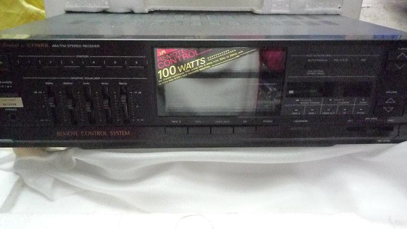 〝【全新】〞 FISHER  RS-913A  收音綜合擴大機  全新庫存 (有黑膠輸入) 100w+2  售6600元