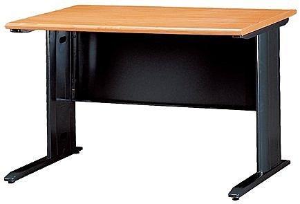 【傢俱城】木紋色CD黑腳辦公桌.職員桌.電腦桌100*深70/  083-15
