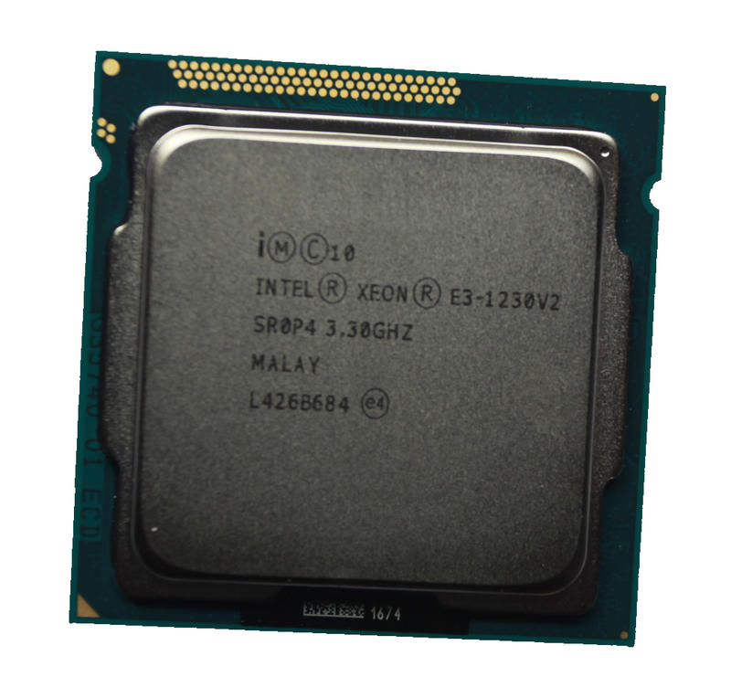 Intel Xeon E3-1230 V2 3.3G 8M 4C8T 1155 正式版 CPU 效能近i7-3770