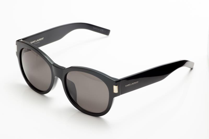 『珍妮妹妹』Saint Laurent 太陽眼鏡：全新正品，義大利，經典黑色方框：SL 67/F-807