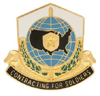 DUI-MICC 美軍 公發 美國特派團和安裝承包司令部 單位章金屬章 U.S. Army