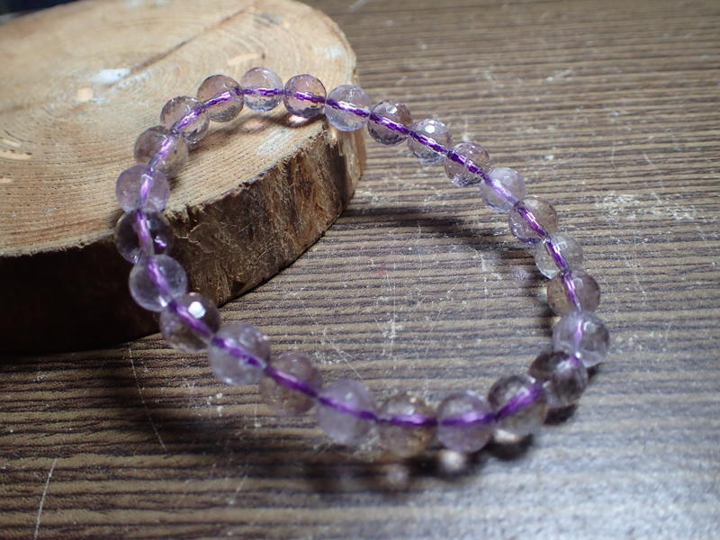 貝石之戀-鑽切紫黃晶手鍊 H 091620