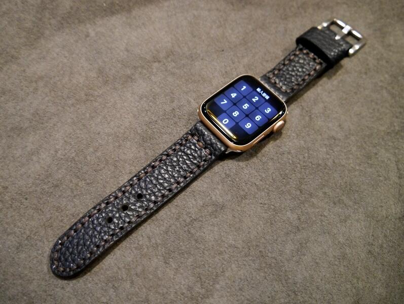 KH手工皮革工作室 Apple Watch皮革錶帶 42/44mm替換錶帶全手工台灣製造MIT獨一無二非大量生產