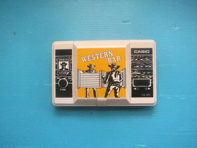 日製CASIO 卡西歐WESTERN BAR CG-300 西部牛仔銀幕有霧化.如圖 日製CASIO 卡西歐WESTERN BAR CG-300 西部牛仔銀幕有霧化.如圖