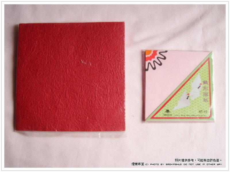 【草堂10元店】摺紙 ~ 10色色紙+鶴形摺紙