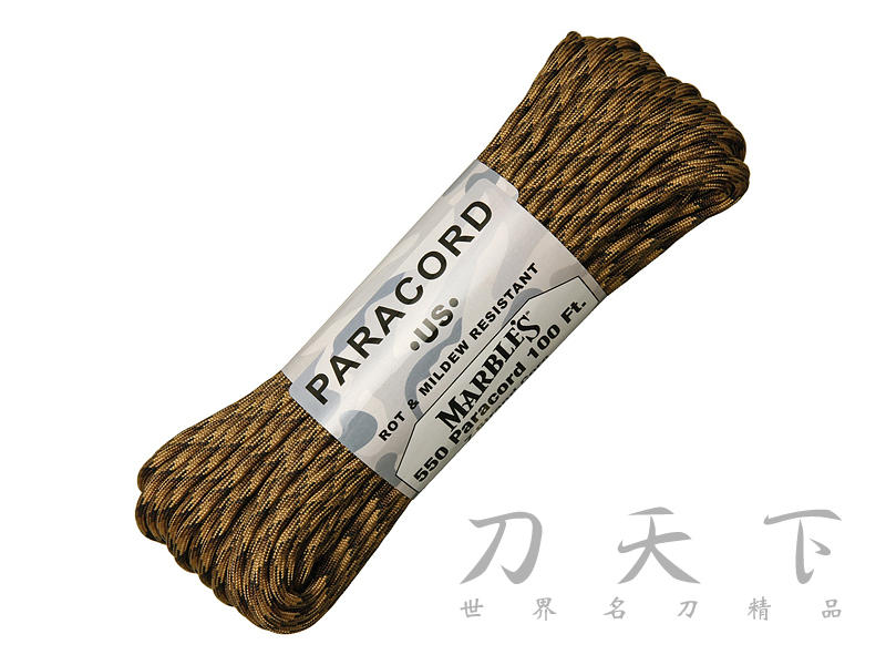 售完不補【刀天下】美國製造《Atwood Rope》"FDE Camo" 550 七芯傘繩 多用途