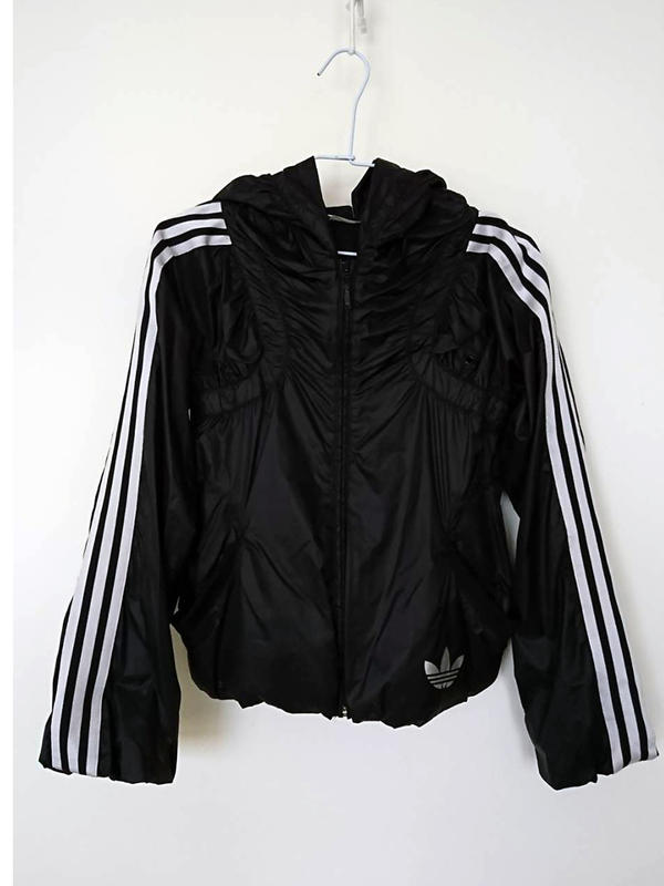 Adidas愛迪達黑色條紋運動外套(32號)