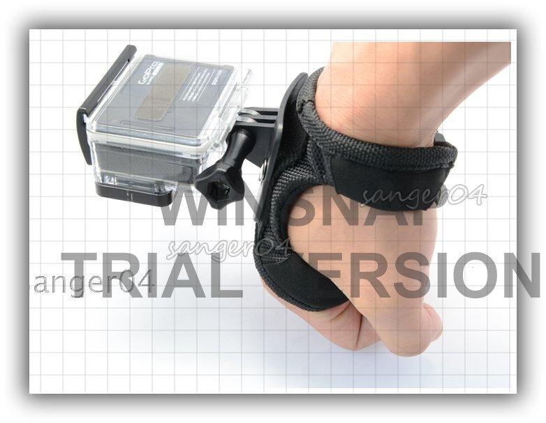 C196 新品 SJ4000運動攝影機 極限運動 GoPro配件hero3+/3/2防水保護殼 手掌帶 手腕帶 手帶