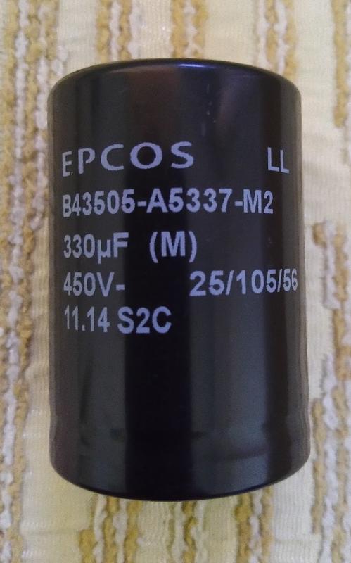 [特挑]全新 EPCOS SIEMENS B43505 330uF450V 105℃ LL長壽電容 全新品 1標1支