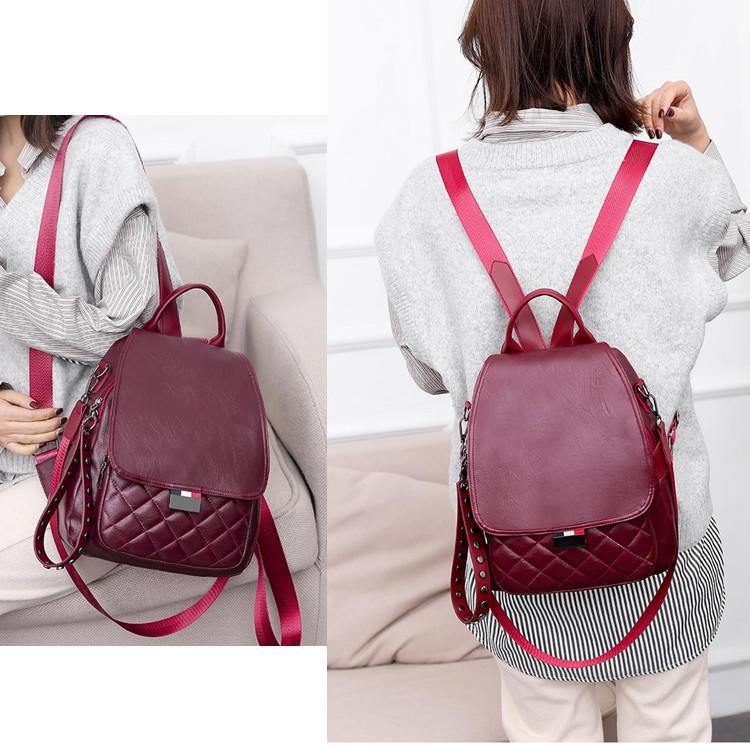 【現貨 附發票】韓風時尚兩用包 可當後背包及側背包 編號7008微風
