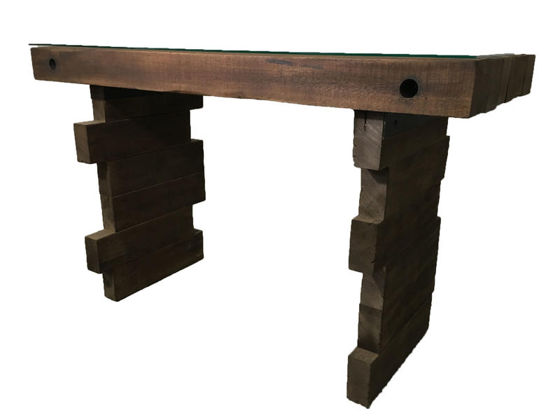 [木製傢俱OUTLET] 古木粗獷工業風格桌 原木桌子