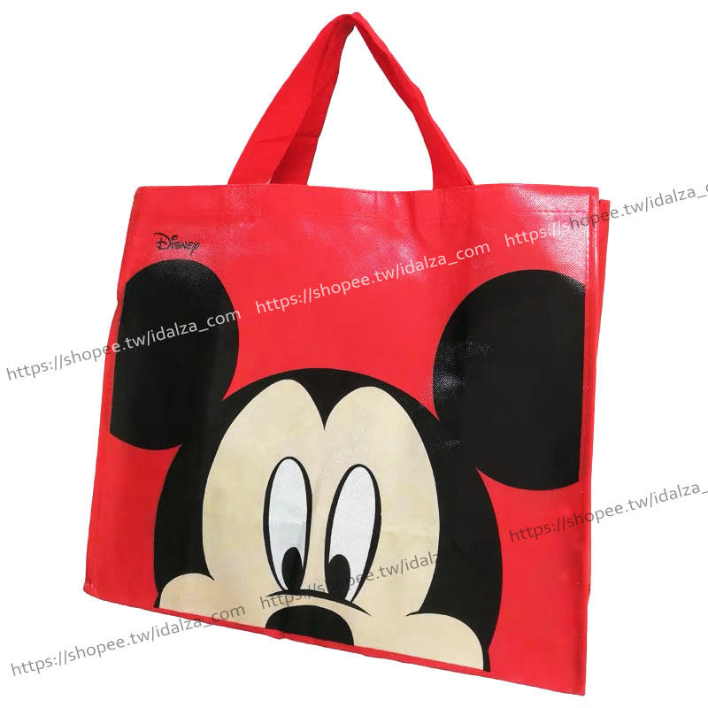 ☆Idalza☆ 義大利 迪士尼 ㊣ Mickey 米老鼠 環保袋 購物袋 搬家 棉被 大容量 收納袋 肩背 手提袋