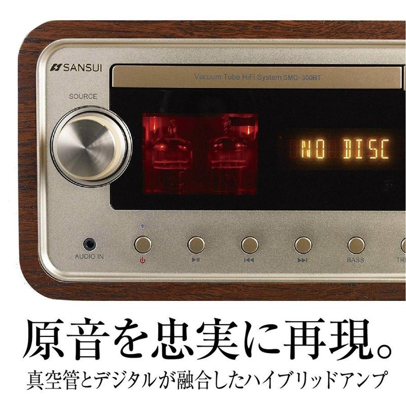 可議價!)【AVAC】現貨日本~SANSUI SMC-300BT 真空管組合音響喇叭床頭