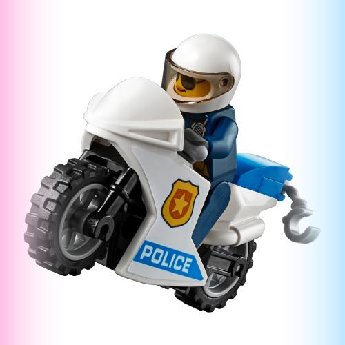 【附人偶】LEGO 60208 City 樂高 城市 警用 警察 摩托車 機車 重機 重型機車 女 墨鏡 警官 警察