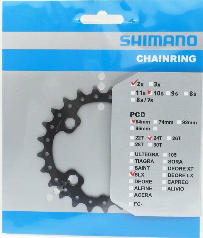艾祁單車 Shimano SLX FC-M675 2x10速 24T修補齒片，用於38-24T大盤