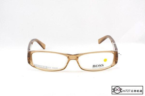 【mi727久必大眼鏡】全新真品 HUGO BOSS 知名品牌 全面出清單一特價 下標即賣 光學膠框眼鏡 (透茶)