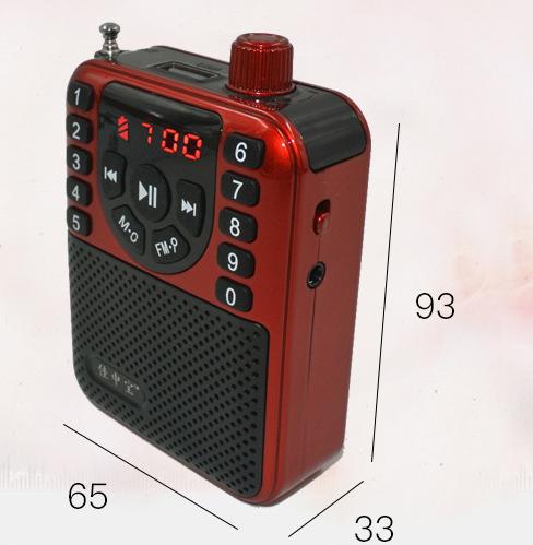 【認真賣】新款ainge 209A收音機老人便攜式唱戲MP3插卡音箱 廣播迷你隨身聽 