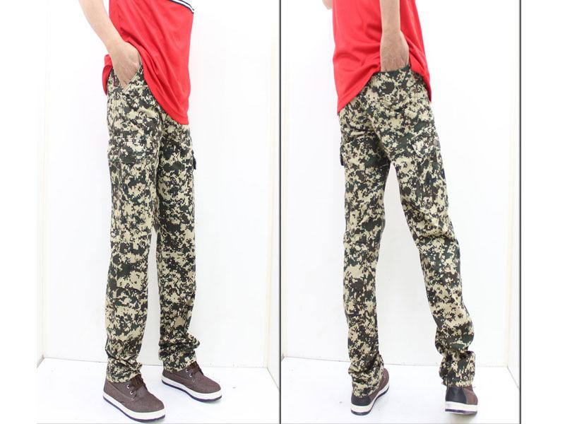 丹寧時尚 森林戰士迷彩 多袋工作迷彩褲(672)
