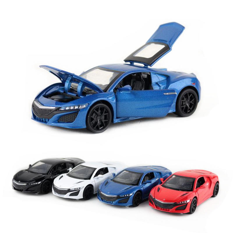 建元合金汽車 1:32模型兒童玩具本田 Ｈonda NSX跑車開門迴力聲光