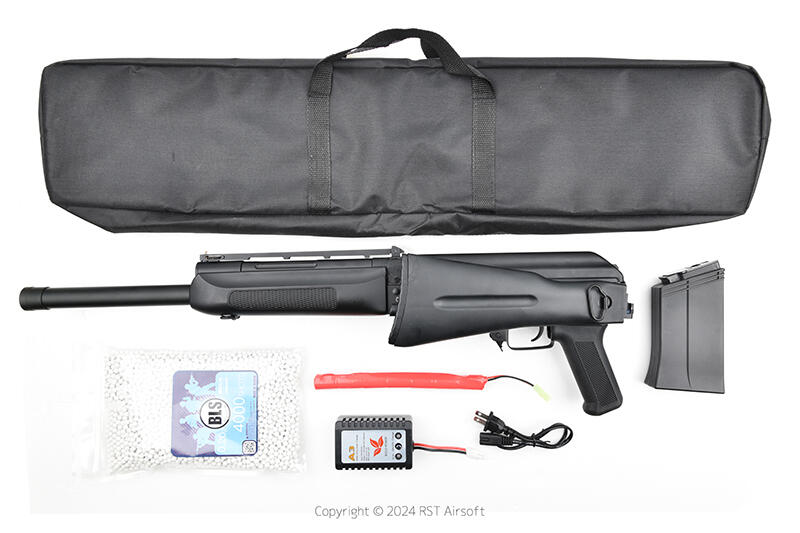 RST紅星 新手組合包 BELL SAIGA-12 電動槍 充電器 電池 BB彈 槍袋 通通算你便宜 26019-RST