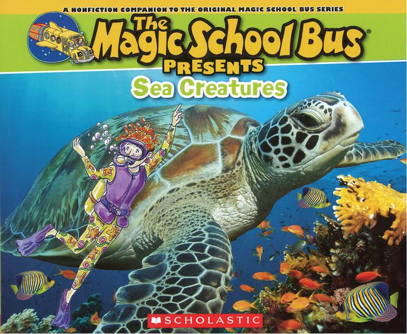 ＊小貝比的家＊THE MAGIC SCHOOL BUS PRESETNS:SEA CREATURES/平裝/7~12歲