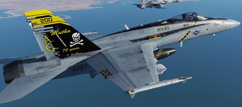 最後一組【幸運基地】1/72 JC Wings F-18F 骷髏旗 75th 週年 VFA-103, 林肯航母 ,