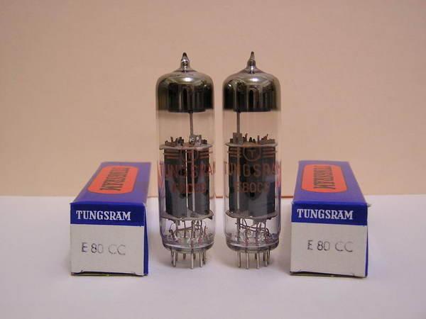 E80CC（１２AU7A、ECC82）真空管 TUNGSRAM ２本-