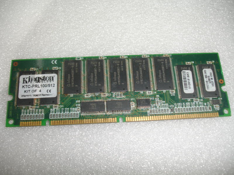 Toshiba 512MB 133MHZ CL3 ECC REG SDRAM DIMM 伺服器記憶體 雙面