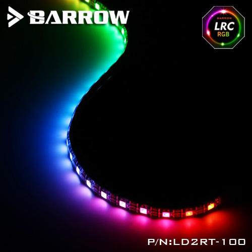 Barrow機箱內置極光5V RGB全彩打光條自粘軟燈帶防水型LD2RT(50公分)