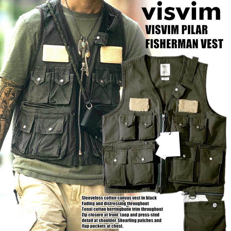 硬骨頭)日本visvim 19AW PILAR FISHERMAN VEST 多袋魚夫馬甲露營馬甲