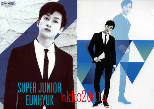 SJ  Super Junior Super Show 5  SS5銀赫 款 Eun-Hyuk 雙面file 文件夾 檔案夾  現貨