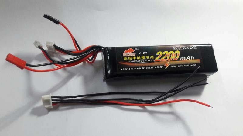 3S1P 電池維修分壓線 (11.1V 2200mah 8C 鋰電池 JR -Futaba .三插頭) 適用