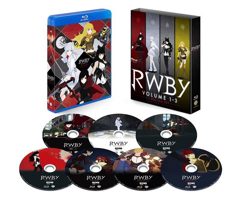 毛毛小舖--藍光BD RWBY Vol.1-3 Blu-ray SET 初回仕様版日文配音| 露天