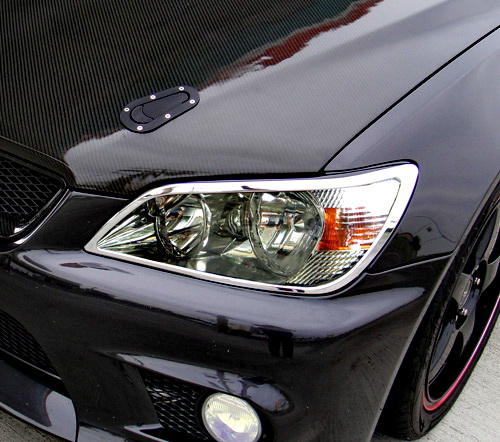 圓夢工廠 Lexus IS200 IS250 IS300 98~05 改裝 鍍鉻銀 車燈框飾貼 前燈框 大燈框 頭燈框 