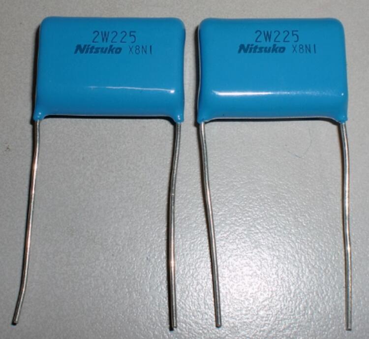 塑膠電容 (NITSUKO FPS22W255K ) 450V 2.2uF ±10% (25*9*19mm藍色) 