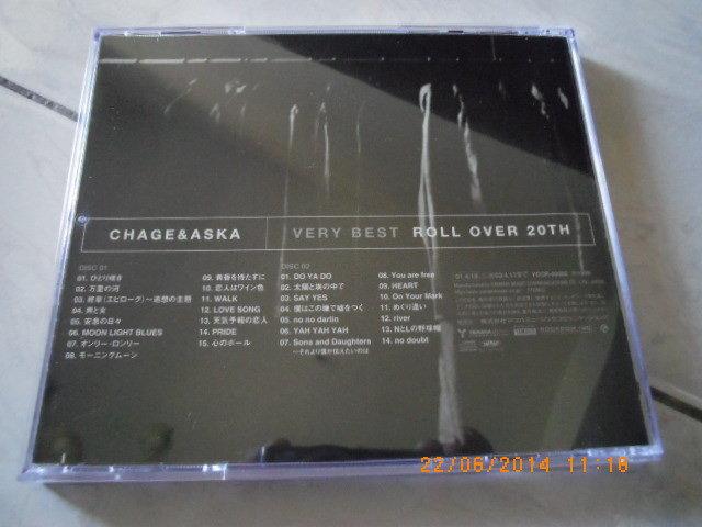 x日版CD-- 恰克與飛鳥CHAGE and ASKA VERY BEST ROLL OVER 20TH (2CD