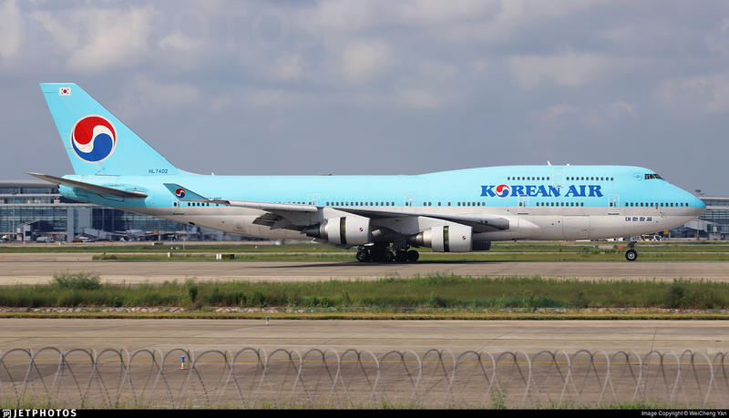 鐵鳥俱樂部JC Wings 1/400 大韓航空Korean Air Boeing 747-400 HL7402 