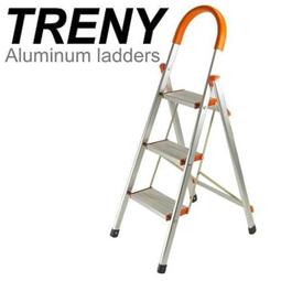 TRENY 4632 加寬鋁製三階扶手梯 工作梯 梯子 鋁梯 輕型梯