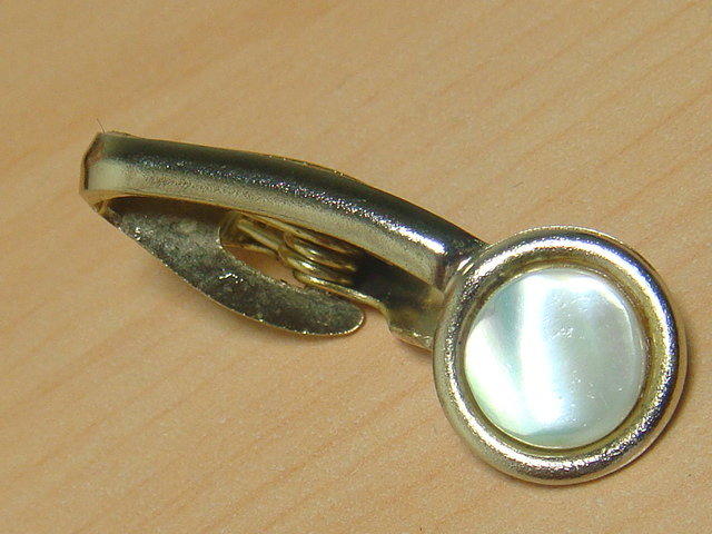 p92【晶玉石】罕見絕版1960年代古董金屬領帶夾領夾~與SWANK同年代~一元起標